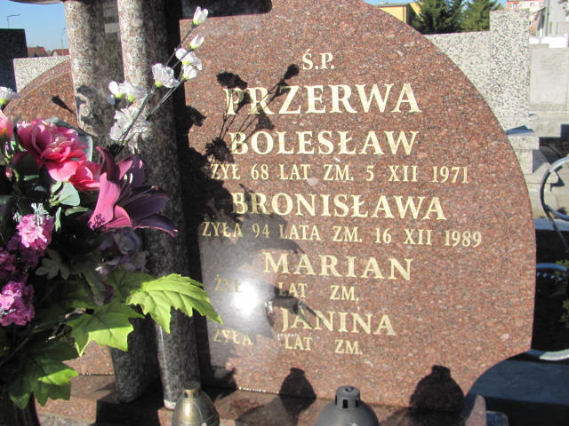 Bronisława Przerwa 1893 Garbatka Letnisko - Grobonet - Wyszukiwarka osób pochowanych