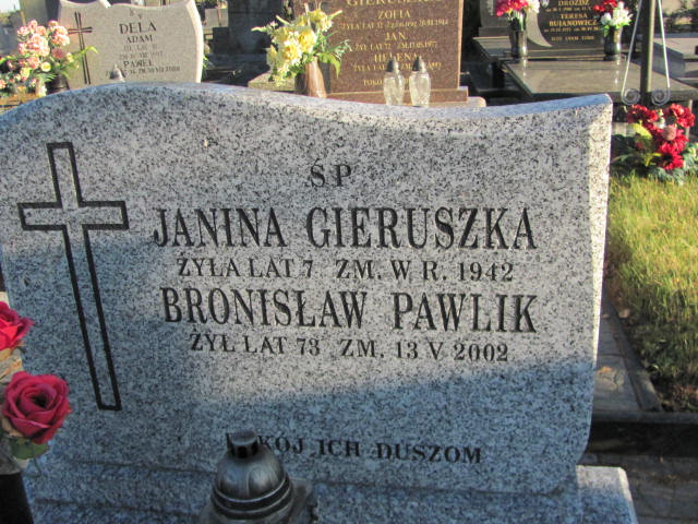 Barbara Pawlik 1932 Garbatka Letnisko - Grobonet - Wyszukiwarka osób pochowanych