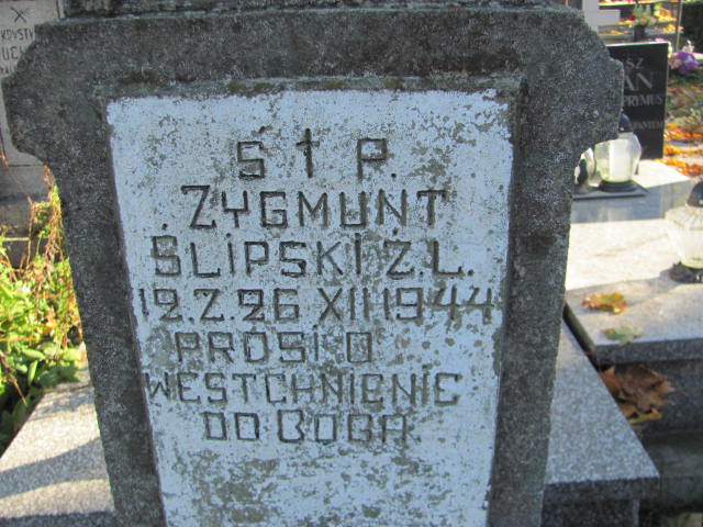 Zygmunt Ślipski 1944 Garbatka Letnisko - Grobonet - Wyszukiwarka osób pochowanych