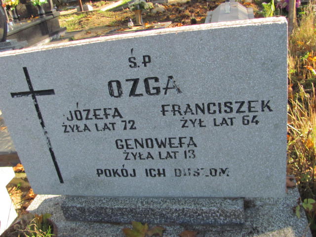 Franciszek Ozga 1887 Garbatka Letnisko - Grobonet - Wyszukiwarka osób pochowanych