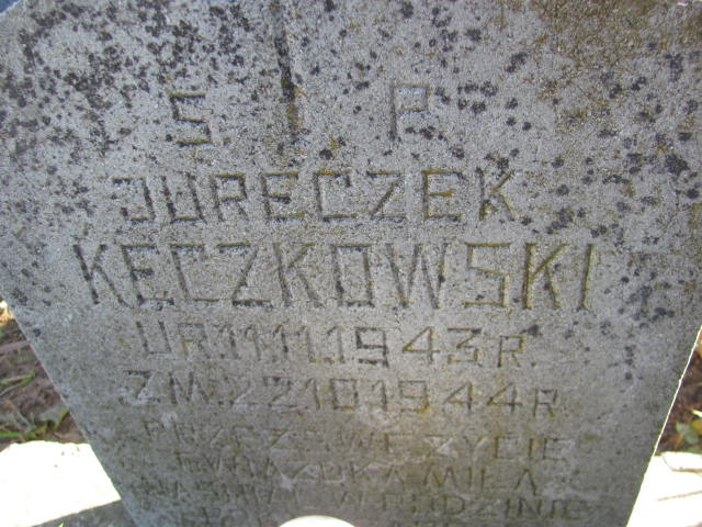 Jerzy Kęczkowski 1943 Garbatka Letnisko - Grobonet - Wyszukiwarka osób pochowanych