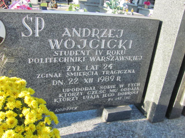 Andrzej Wójcicki 1965 Garbatka Letnisko - Grobonet - Wyszukiwarka osób pochowanych