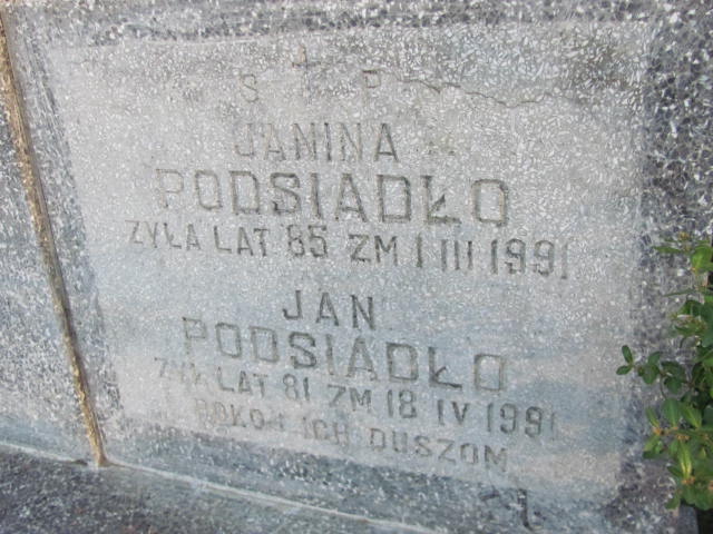 Janina Podsiadła 1906 Garbatka Letnisko - Grobonet - Wyszukiwarka osób pochowanych