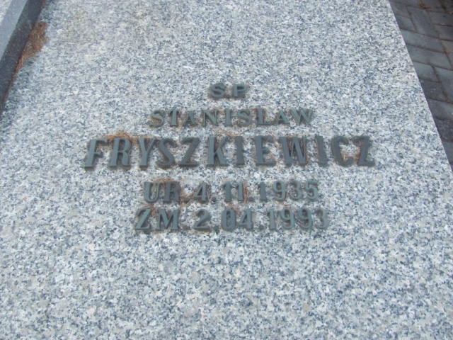 Stanisław Fryszkiewicz  1935 Garbatka Letnisko - Grobonet - Wyszukiwarka osób pochowanych