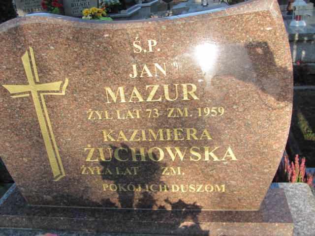 Jan Mazur 1889 Garbatka Letnisko - Grobonet - Wyszukiwarka osób pochowanych